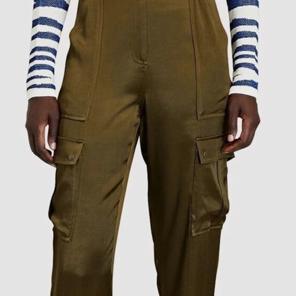 INTERMIX Pants - New with tags intermix satin belted cargo pant in Olive